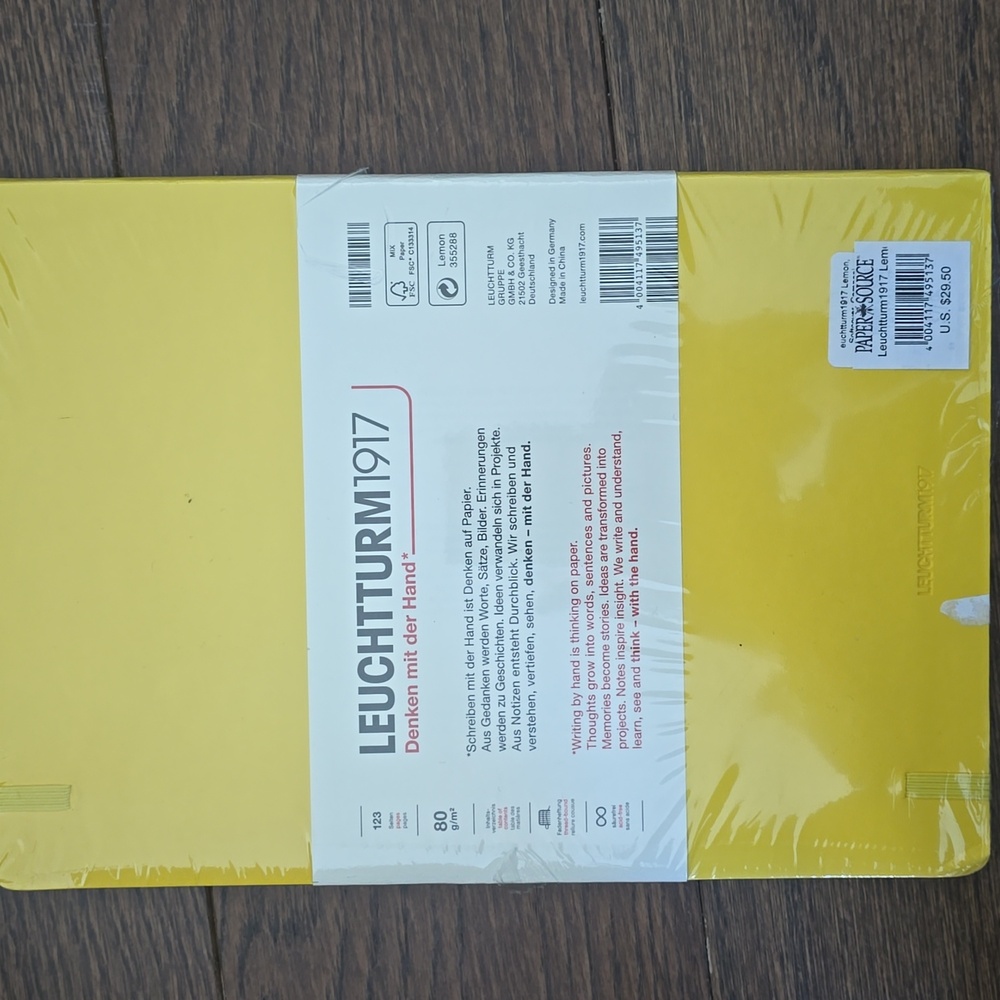 Leuchtturm1917 Lemon Softcover Composition Ruled Journal - Picture 7 of 11